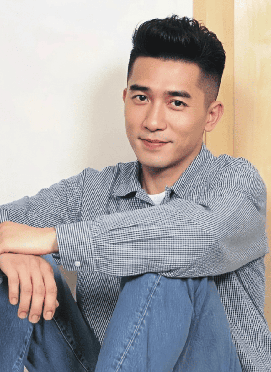 Quiff with tapered sides