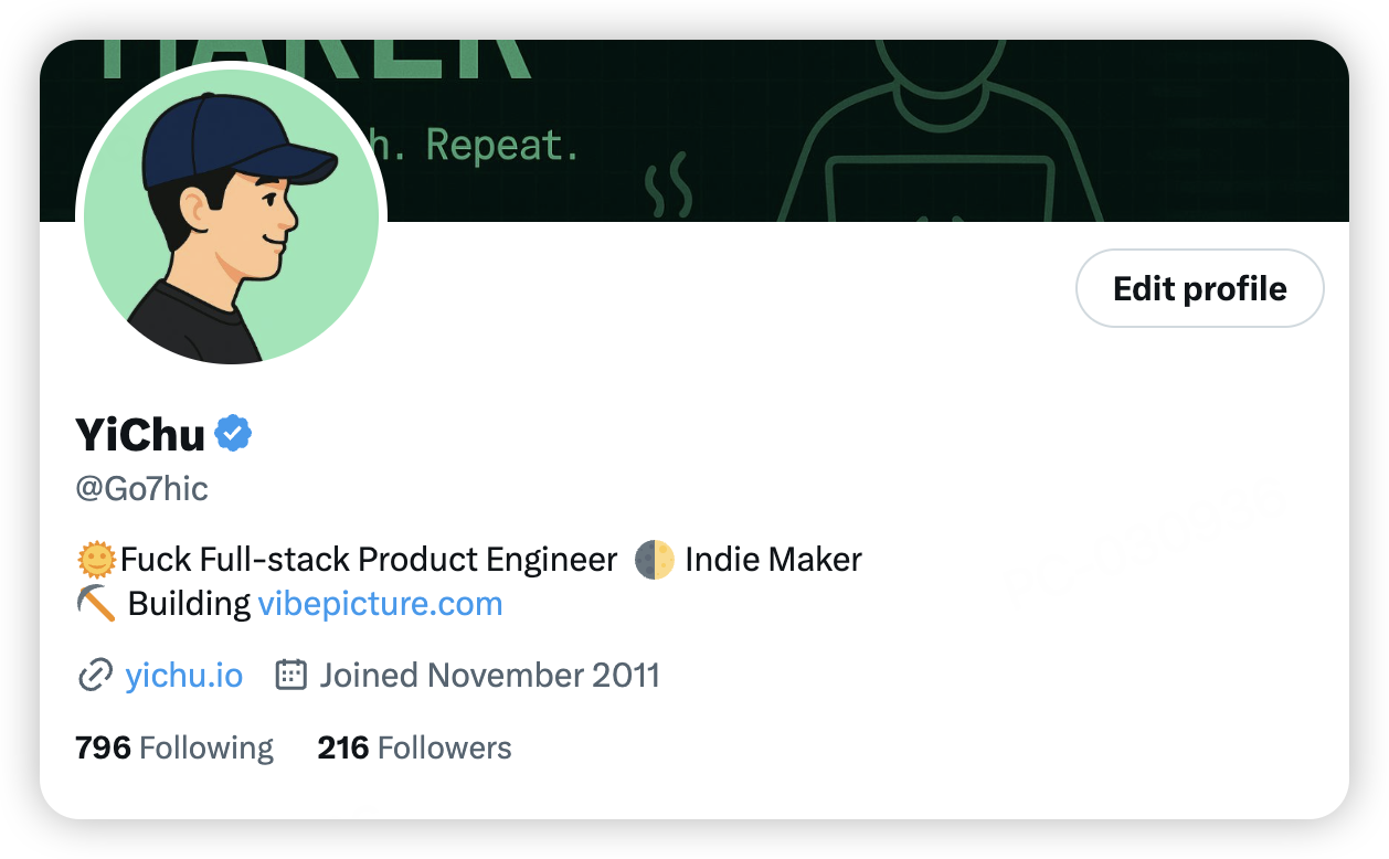 Original Profile Card